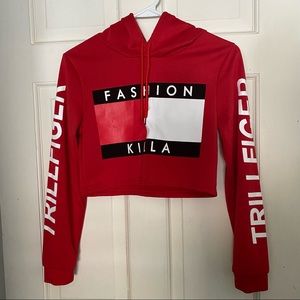 fashion killa cropped hoodie